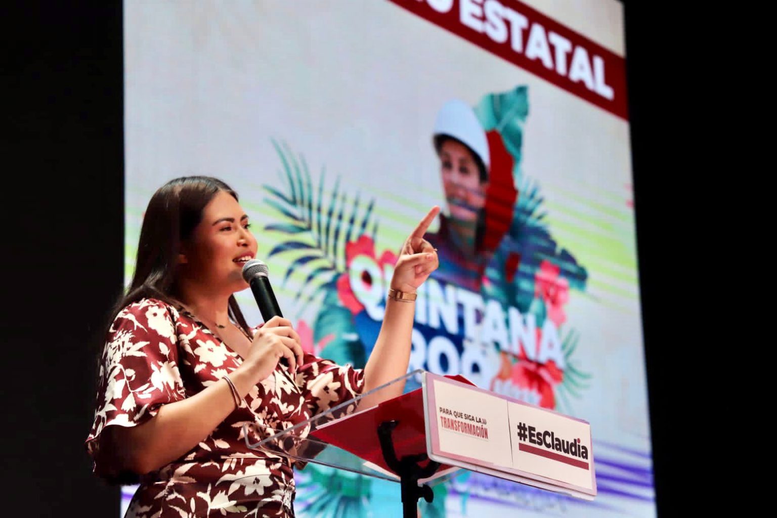 Rinden protesta enlaces del Movimiento #EsClaudia en Quintana Roo