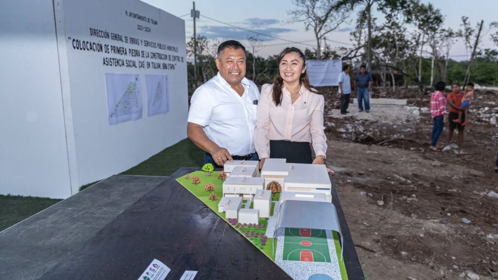 Ileana Canul de Dzul pone en marcha construcción del Centro de Asistencia Social