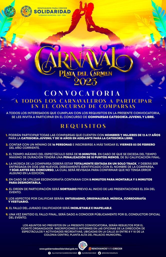 Gobierno prepara un carnaval para todos