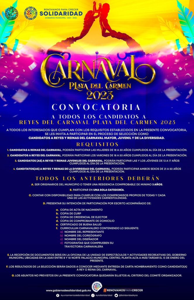 Gobierno prepara un carnaval para todos