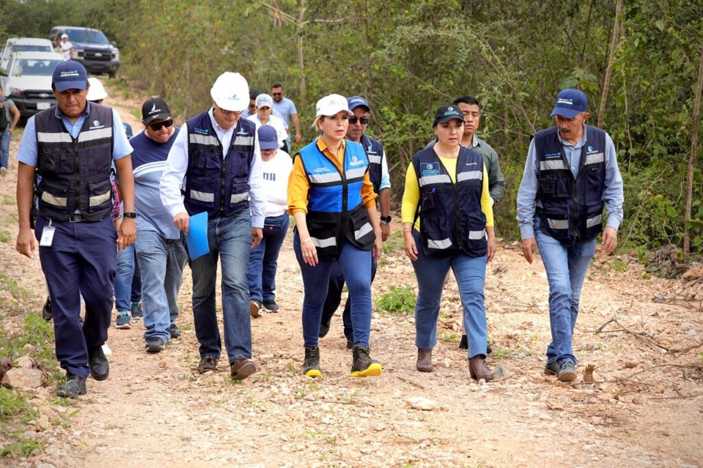 Constata y supervisa Lili Campos obras de Aguakan