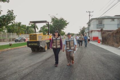 Supervisa Estefanía Mercado obras de infraestructura en Playa del Carmen