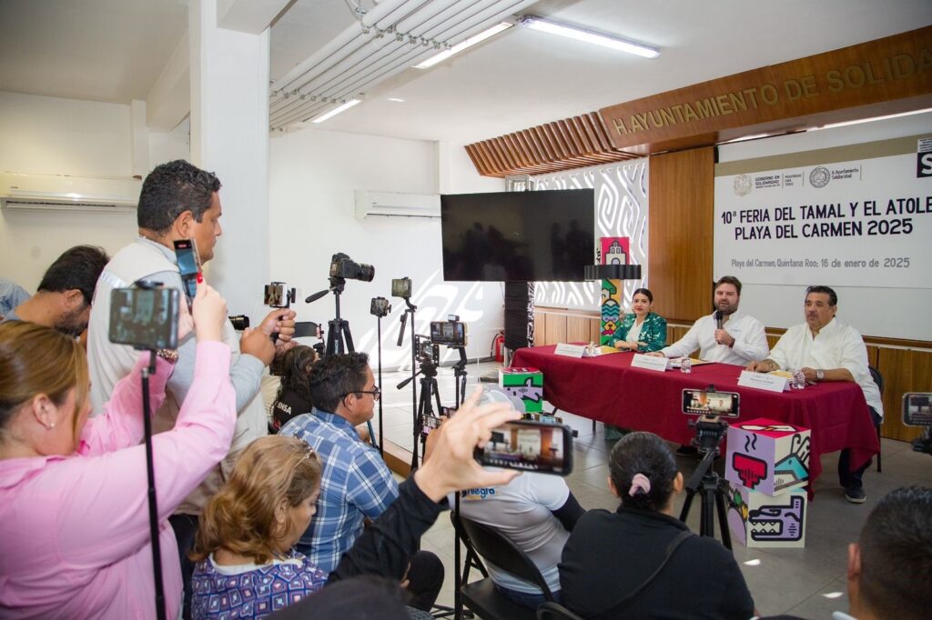 Auguran éxito total de la “10ª Feria del Tamal y del Atole 2025” en Playa del Carmen