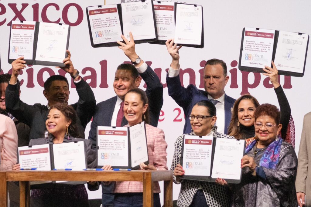 Refrenda Mara Lezama compromiso junto a Claudia Sheinbaum en histórico Encuentro Nacional Municipalista con alcaldes de todo México para afrontar juntos los desafíos del país