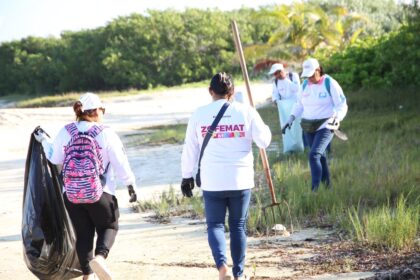 Exitosa brigada de limpieza en Isla Blanca recolecta más de 280 kg de residuos