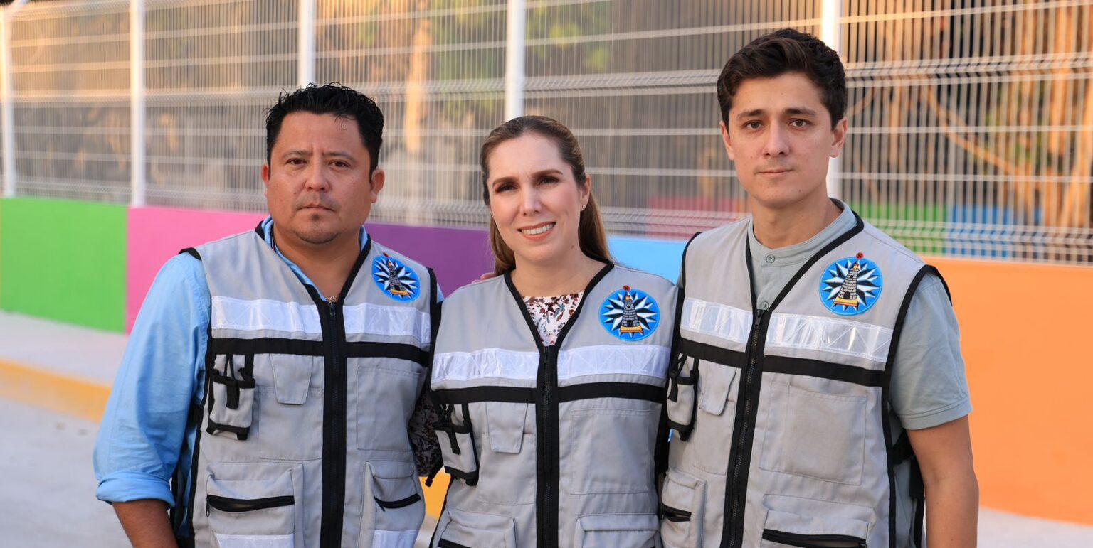 Atenea Gómez Ricalde supervisa avances del nuevo parque de la colonia La Guadalupana en Zona Continental