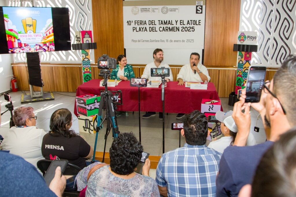 Auguran éxito total de la “10ª Feria del Tamal y del Atole 2025” en Playa del Carmen