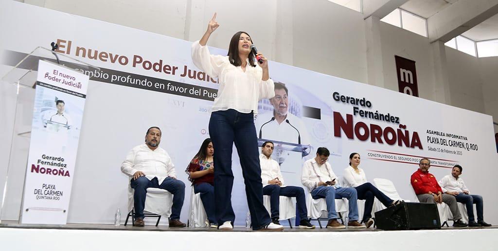 Libres y sin miedo: Anahí González y Gerardo Fernández Noroña destacan la lucha por los derechos de las mujeres y niñas