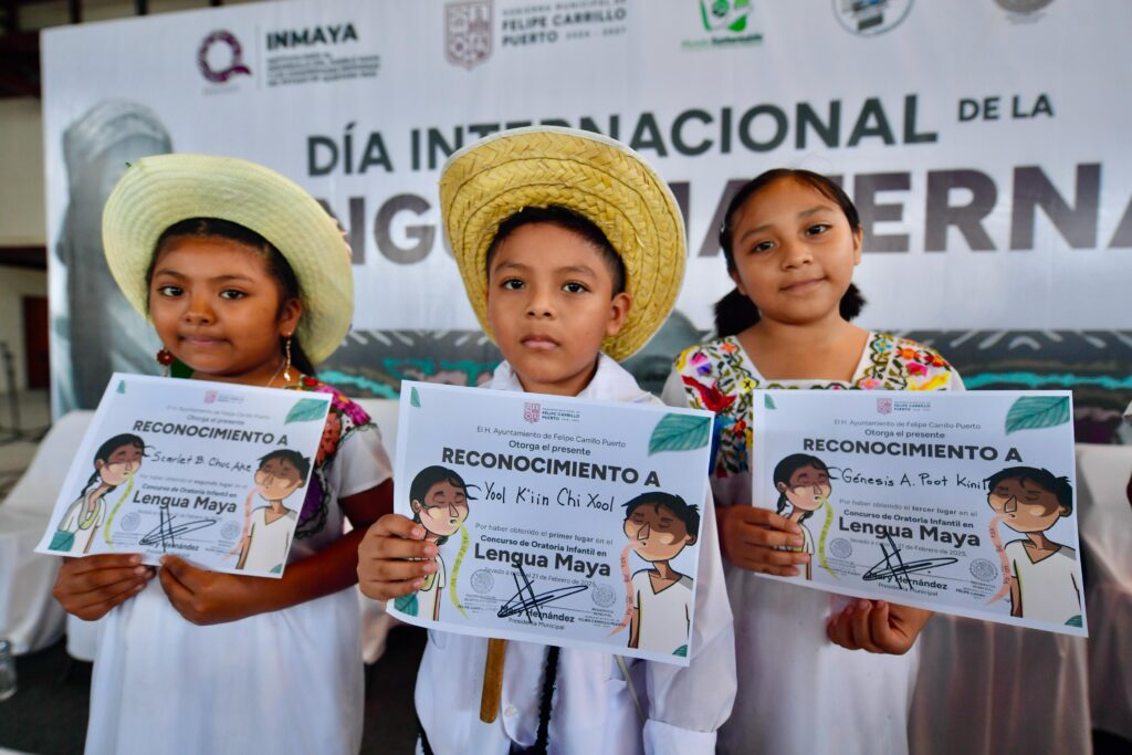 Felipe Carrillo Puerto celebra el Día Internacional de la Lengua Materna con concurso de oratoria en Lengua Maya