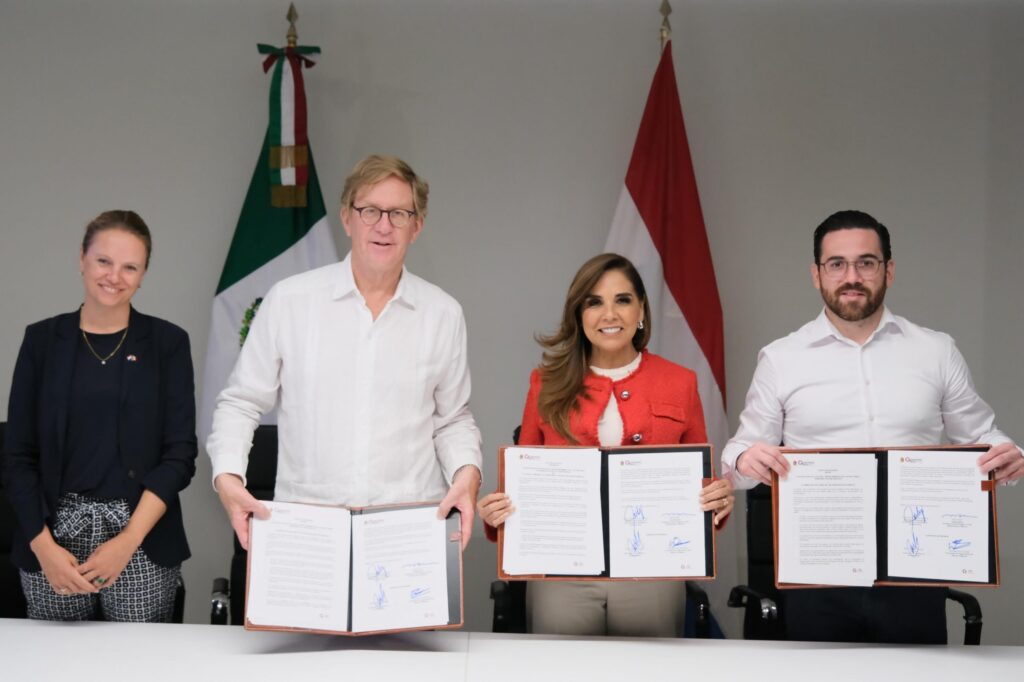 Se reúne Mara Lezama con embajador de los Países Bajos a fin de fortalecer proyectos de protección ambiental en Quintana Roo