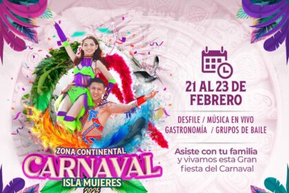 Gobierno Municipal invita a las familias de Zona Continental a disfrutar del Carnaval Isla Mujeres 2025
