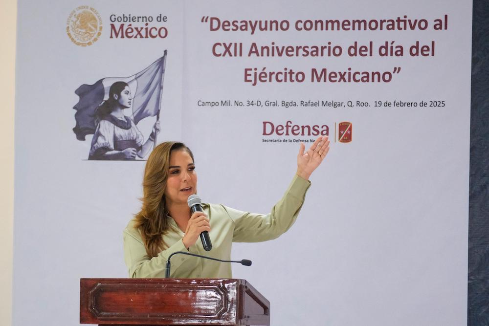 La historia de nuestro Ejército es la historia de la justicia sobre la opresión, de la verdad sobre la mentira, de la patria sobre la traición: Mara Lezama