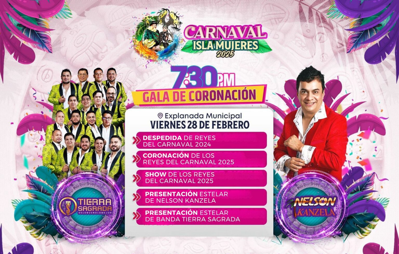 Gobierno Municipal invita a las familias isleñas a la Gran Gala de Coronación del Carnaval Isla Mujeres 2025