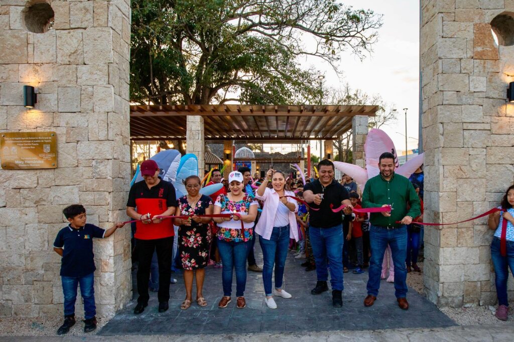 Mary Hernández inaugura el Parque de Tepich y anuncia más obras para la comunidad