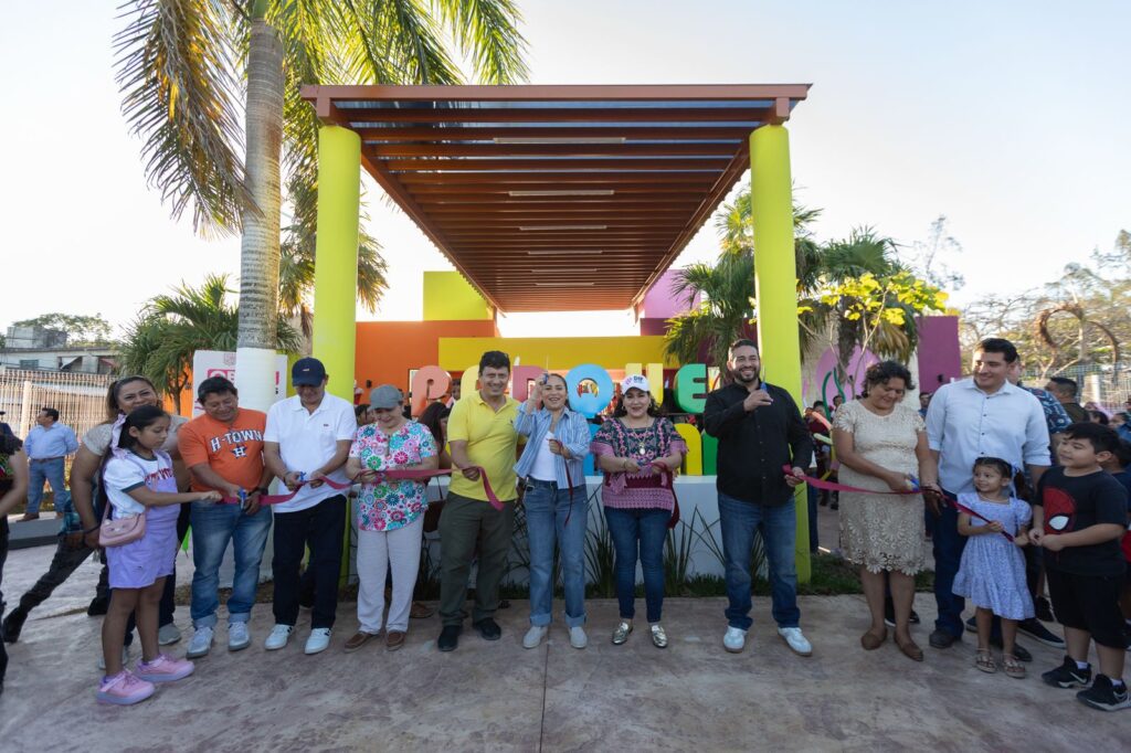 “La Colmena es un proyecto que abracé con todo el corazón”: Mary Hernández inaugura parque en Felipe Carrillo Puerto