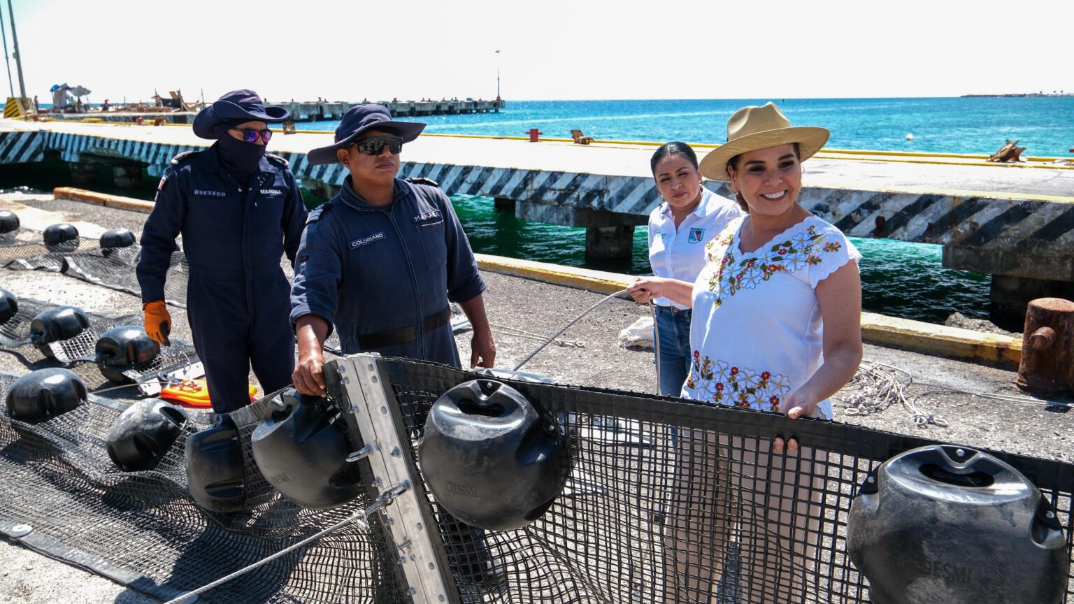 Anuncia Mara Lezama creación del Centro Integral de Saneamiento y Economía Circular del Sargazo, que convertirá pasivos en activos