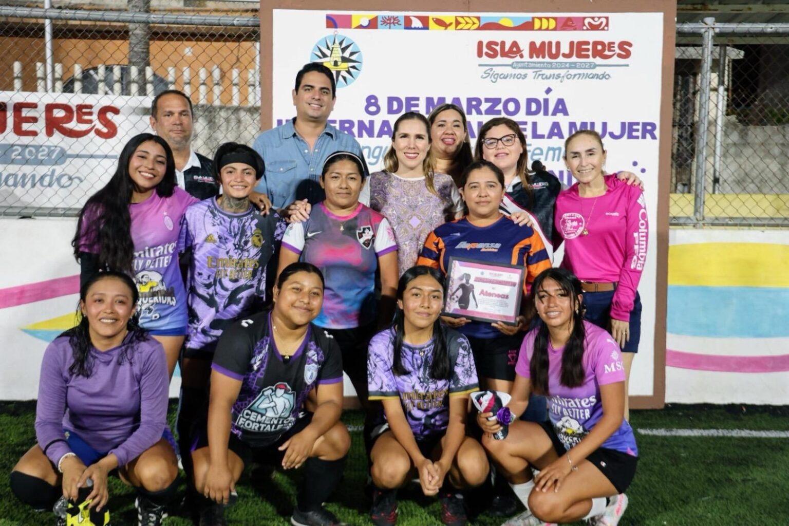 Isla Mujeres promueve la igualdad con el Cuadrangular de Fútbol Femenil “Todas Unidas”
