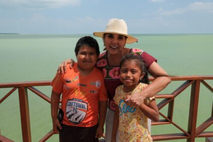 Presenta Mara Lezama avances en la rehabilitación de la zona costera de Calderitas, en Othón P. Blanco