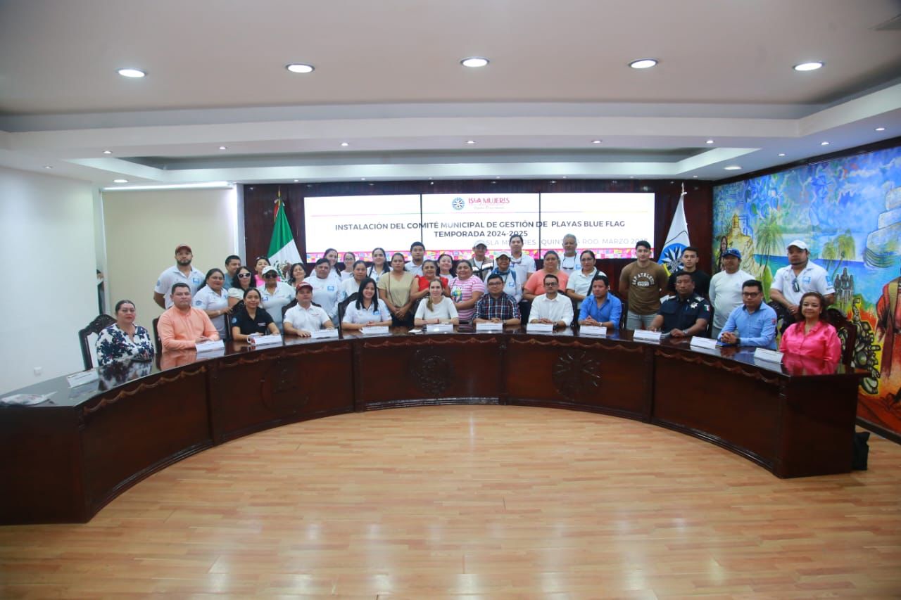 Instalan el Comité Municipal de Gestión de Playas Blue Flag para la temporada 2024-2025 en Isla Mujeres