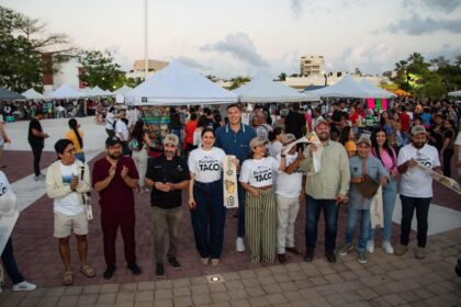 Inaugura Estefanía Mercado la “1ª Edición del Festival del Taco” en la Plaza 28 de Julio