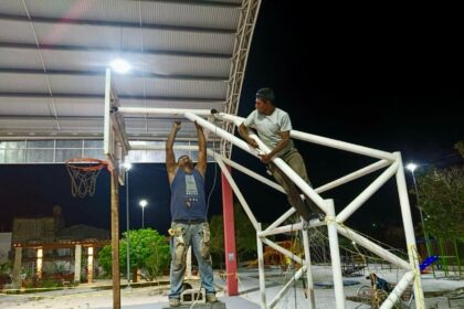 Realiza gobierno de Mary Hernández mantenimiento a parques de Fovissste y Francisco May