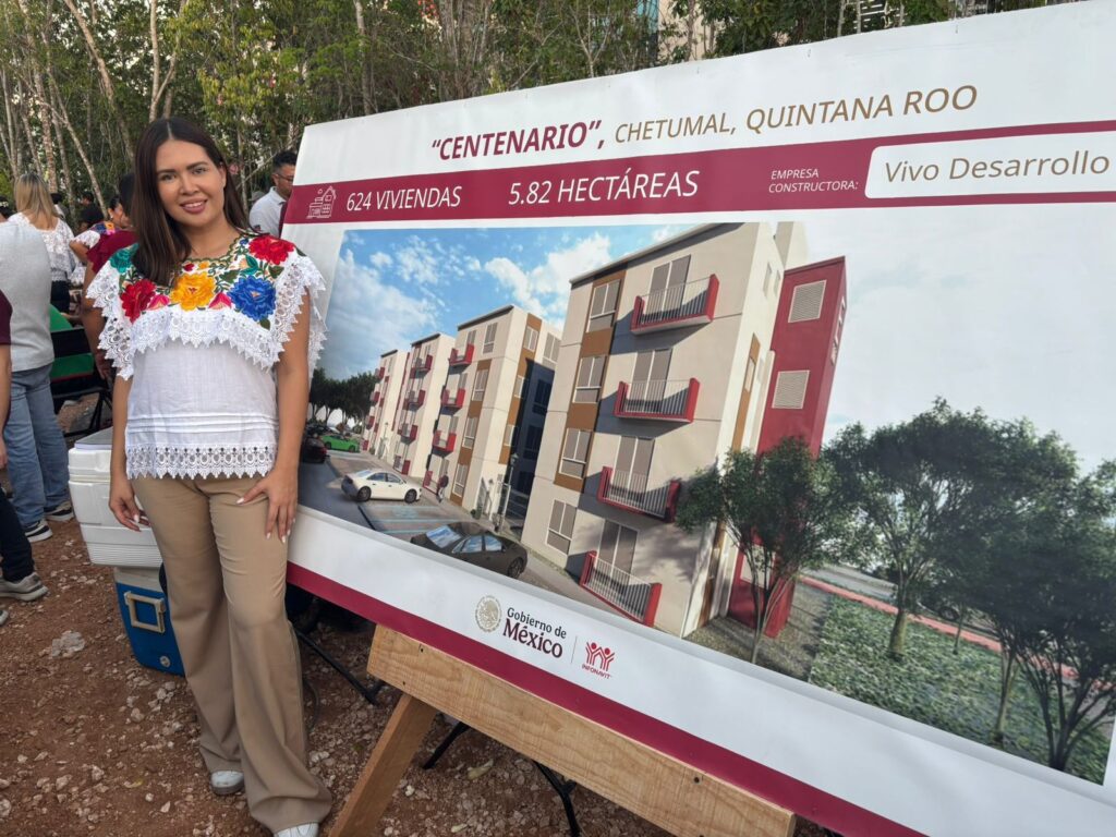 Anahí González Asiste al arranque del Programa Vivienda para el Bienestar en Cancún y resalta Reforma a la Ley de Vivienda