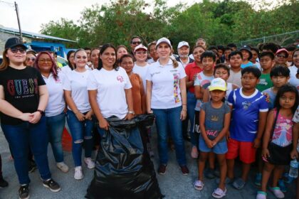 Gobierno de Isla Mujeres realiza exitosa jornada del Limpiatón en la colonia Las Américas de Ciudad Mujeres
