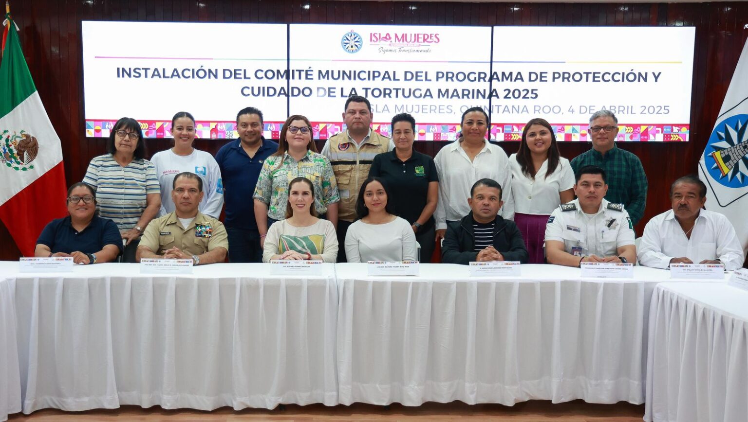 Gobierno de Isla Mujeres instala el Comité Municipal de Protección y Conservación de la Tortuga Marina 2025