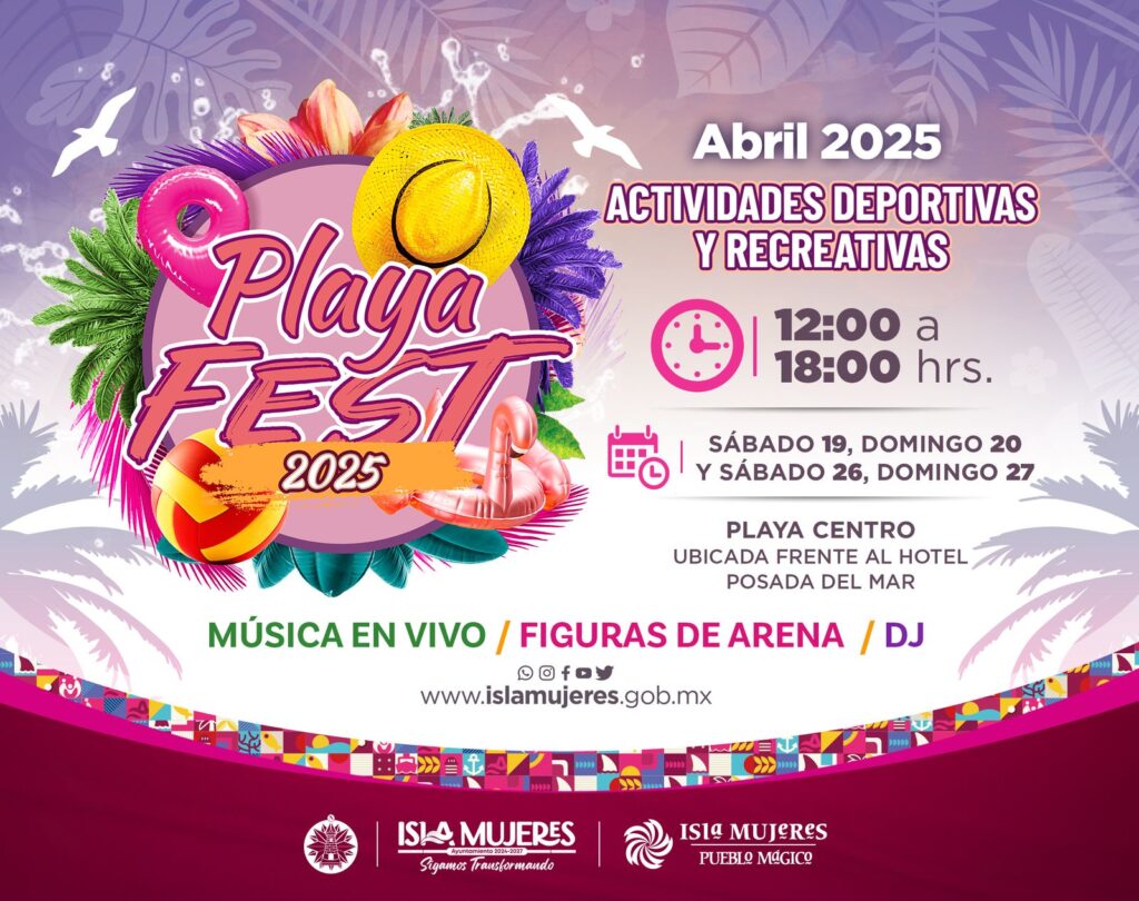 Atenea Gómez Ricalde anuncia el Playa Fest 2025 en Isla Mujeres 