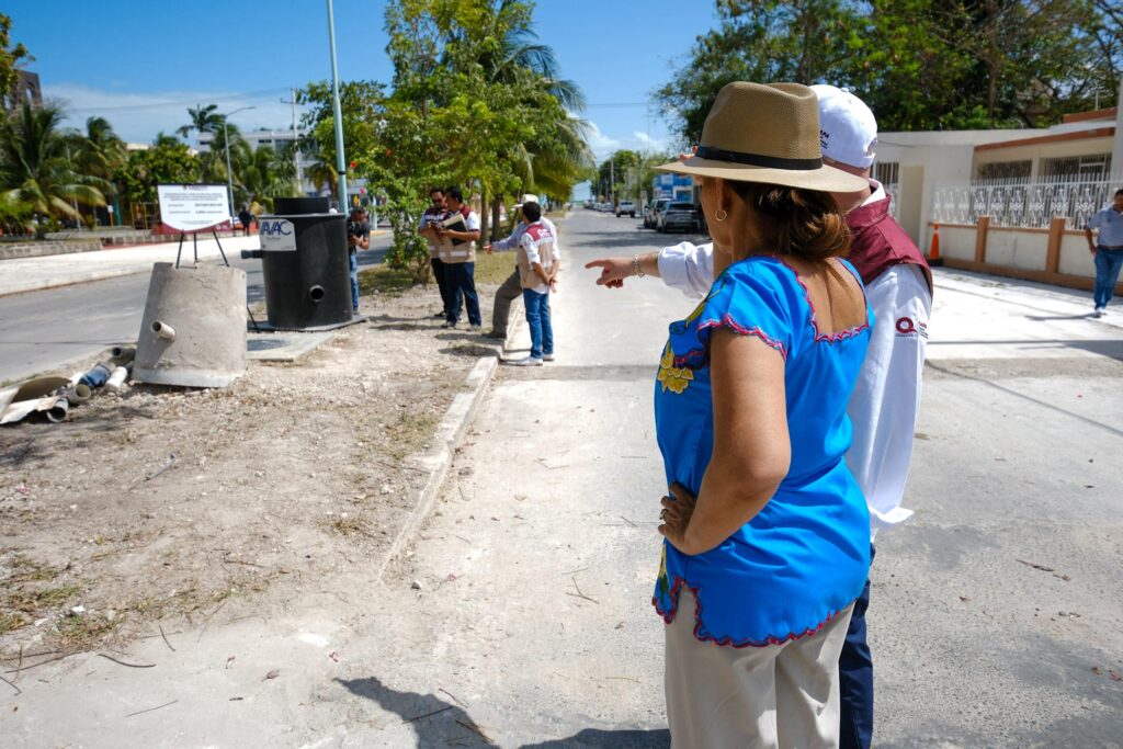 Mara Lezama supervisa histórica rehabilitación del drenaje en Chetumal con tecnología de vanguardia y justicia social