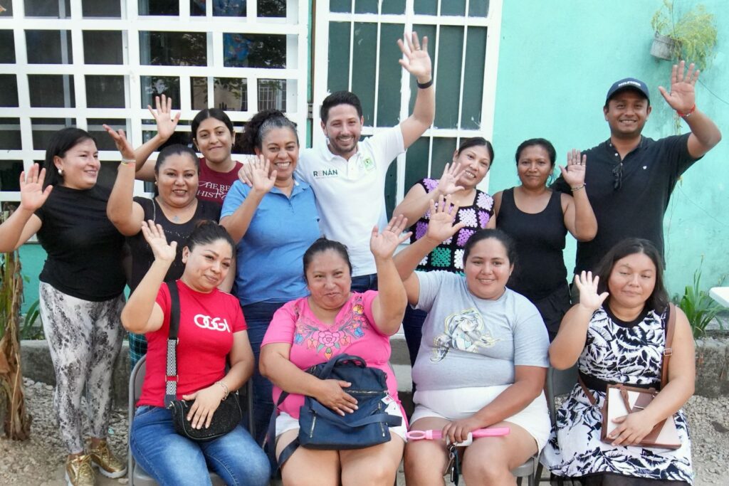 Renán Sánchez Tajonar continúa fortaleciendo a la Familia Verde en Playa del Carmen