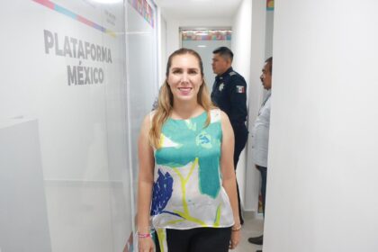 Atenea Gómez Ricalde constata avances del nuevo Centro de Control y Comando C2 de Costa Mujeres