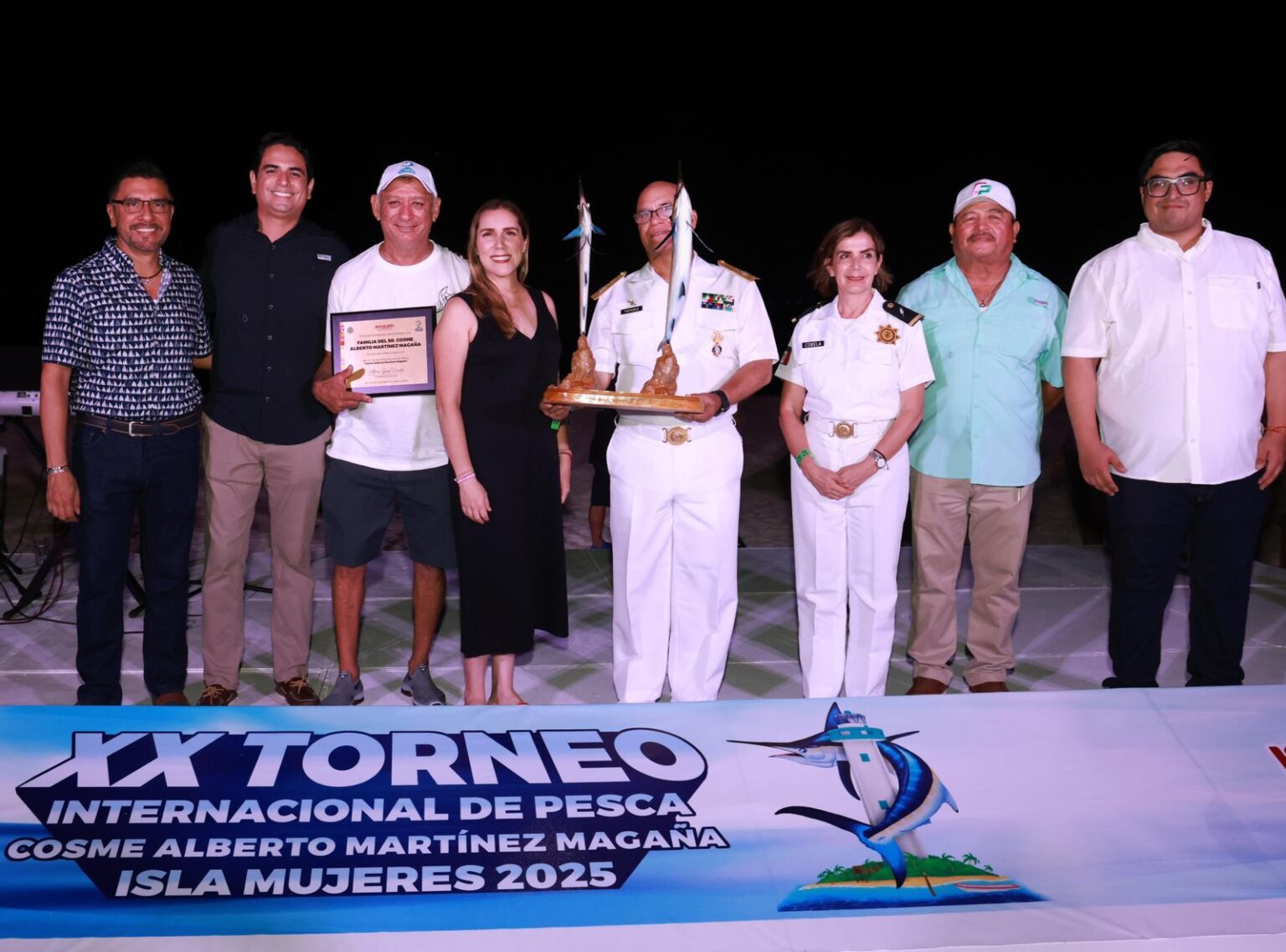 Isla Mujeres da la bienvenida al Torneo Internacional de Pesca “Cosme Alberto Martínez Magaña”, con la Cena de Capitanes