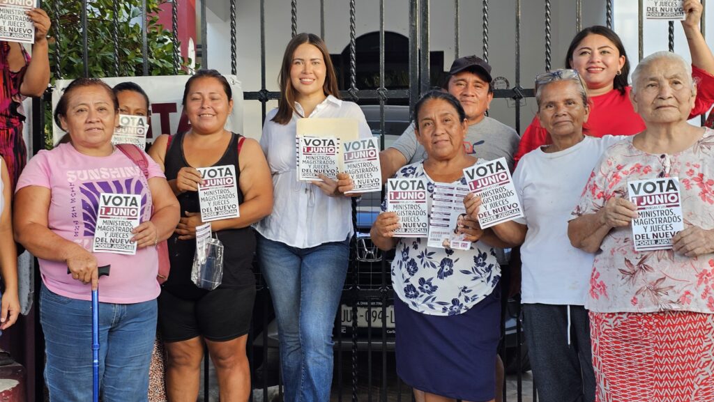 Invita Anahí González a ciudadanos a ejercer su derecho al voto y renovar el Poder Judicial Federal