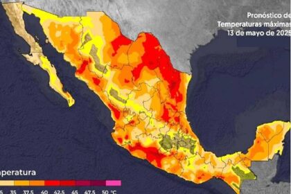 A más de 40º en 17 entidades de México, onda de calor y vientos
