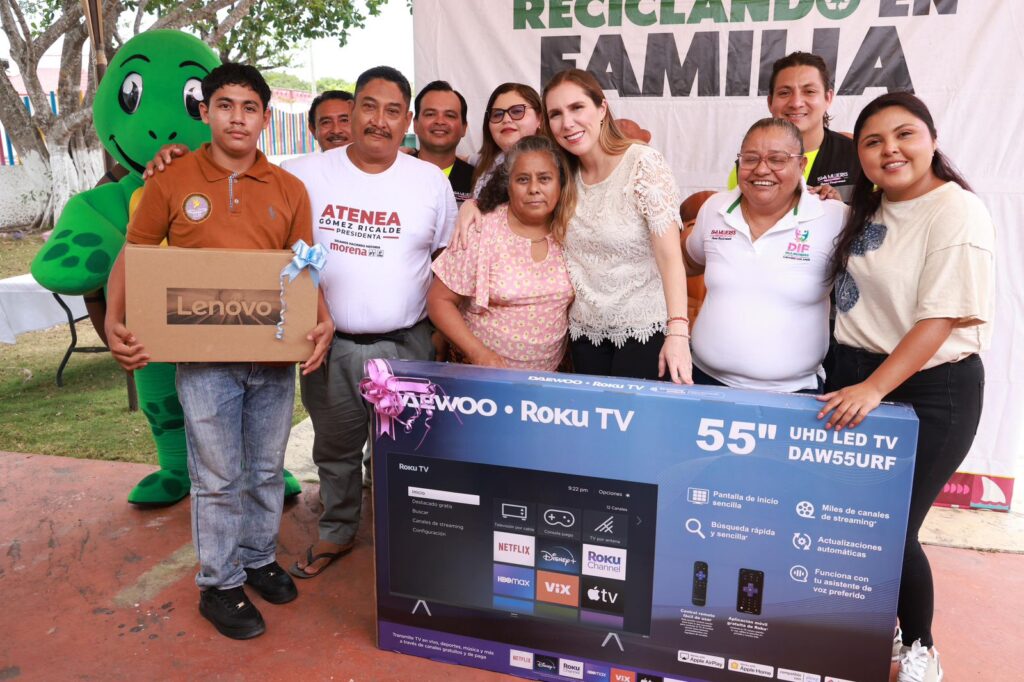 Premian a las familias ganadoras del concurso “Reciclando en Familia” en Zona Continental