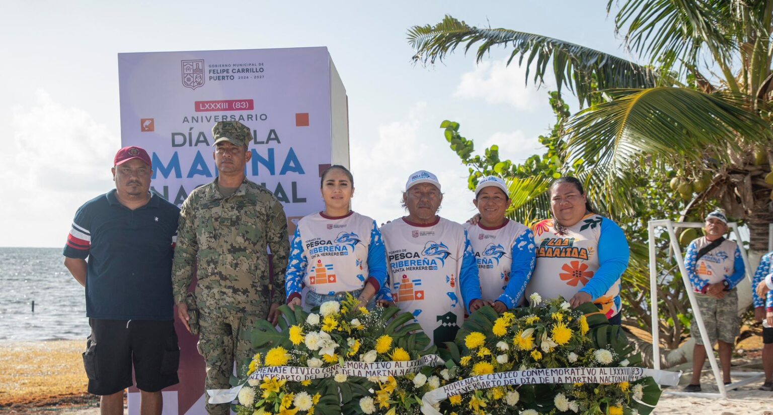 Conmemoran día de la Marina Nacional en Felipe Carrillo Puerto