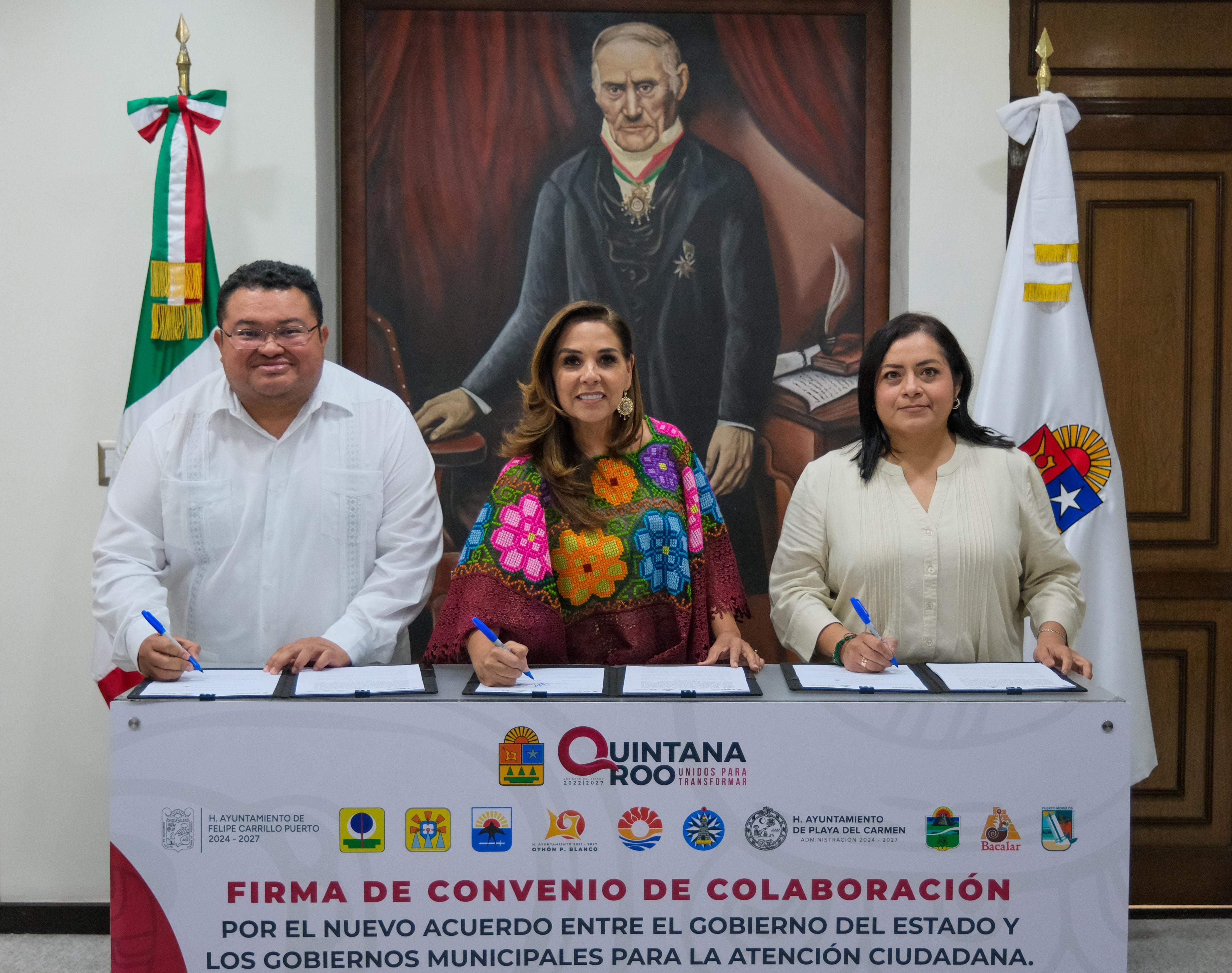 Gobierno de Quintana Roo firma la “Red de Atención Ciudadana” con presidentes municipales para atender al pueblo sin burocracia