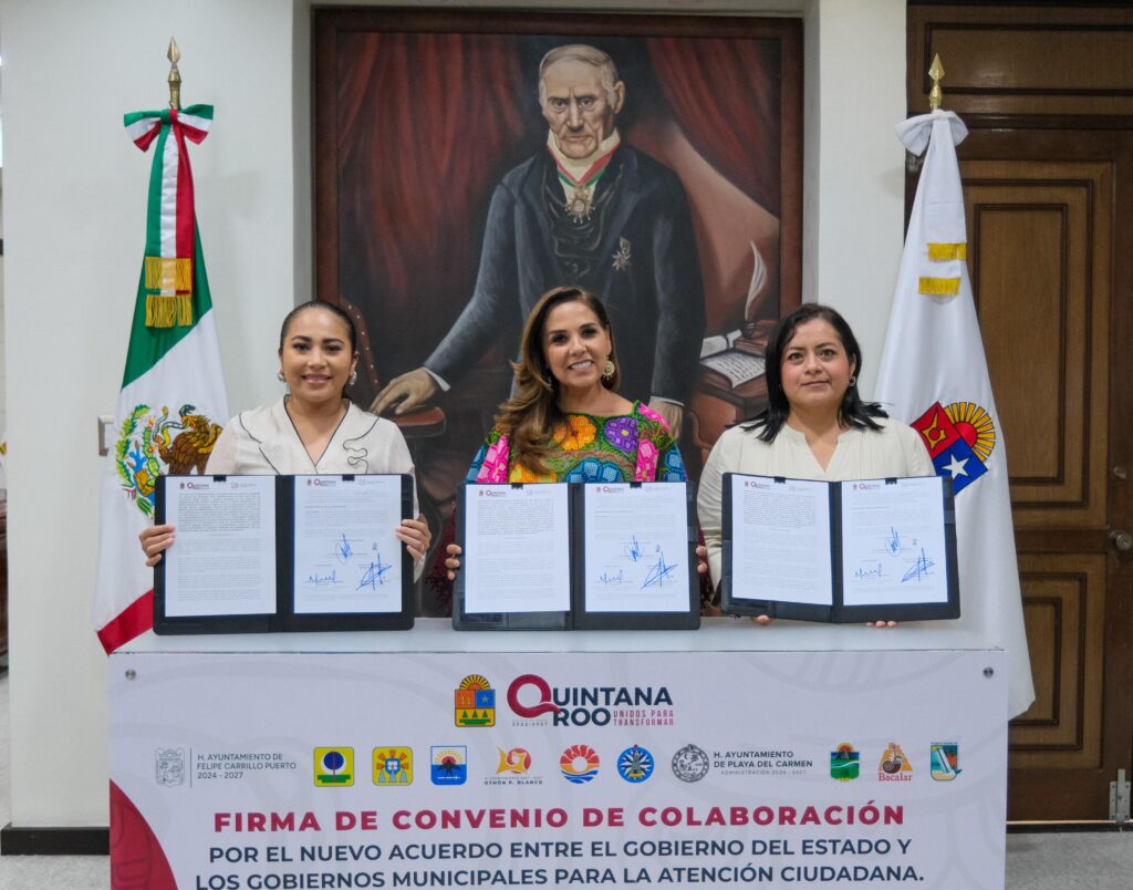 Gobierno de Quintana Roo firma la “Red de Atención Ciudadana” con presidentes municipales para atender al pueblo sin burocracia