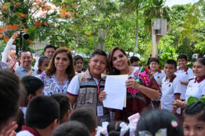 Anuncia Mara Lezama construcción de domo en primaria “Javier Rojo Gómez”, en Luis Echeverría, Othón P. Blanco