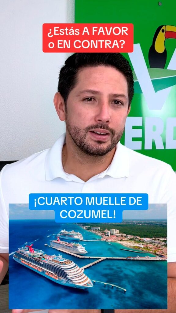 Renán Sánchez Tajonar convoca a Cozumeleños a opinar sobre el cuarto muelle