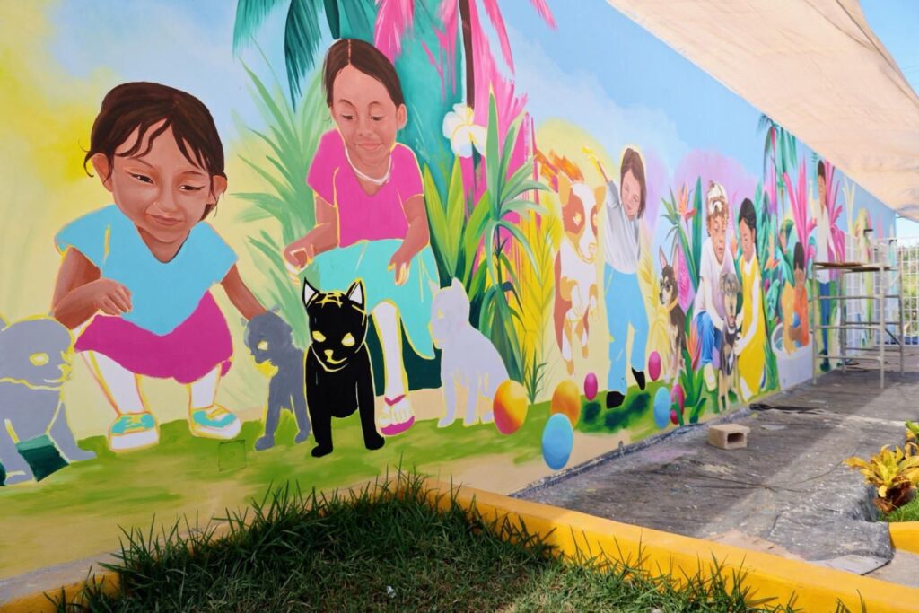 Gobierno Municipal avanza en la construcción de la segunda etapa del Centro de Bienestar Animal de Isla Mujeres