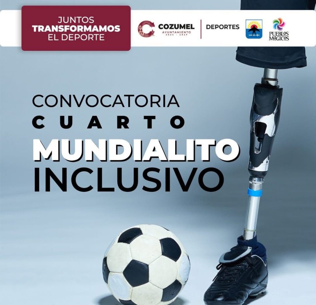 Promueve Gobierno de Cozumel la inclusión a través del Mundialito inclusivo de futbol 2025