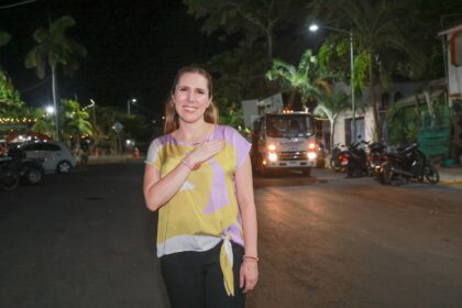 Atenea Gómez Ricalde transforma el bienestar de las familias isleñas con obras dignas