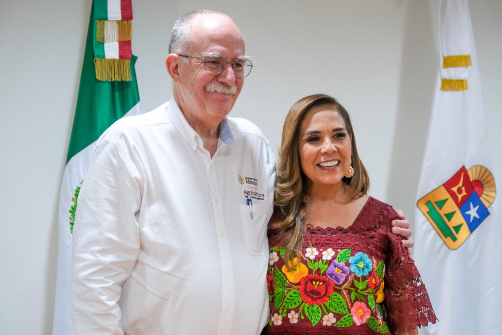 Revisa Mara Lezama con el titular de SADER, Julio Berdegué Sacristán, acciones en favor del campo con prioridad en el sector cañero quintanarroense