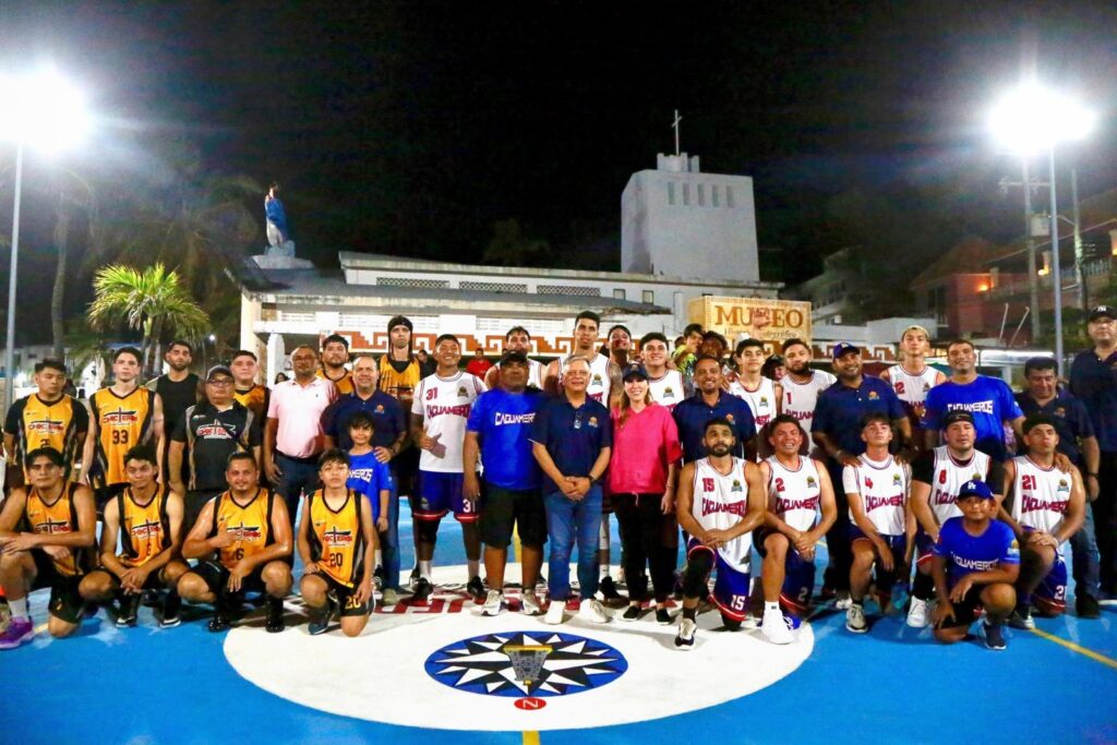 Continúa la Liga Maya de Básquetbol en Isla Mujeres con triunfo de los Caguameros
