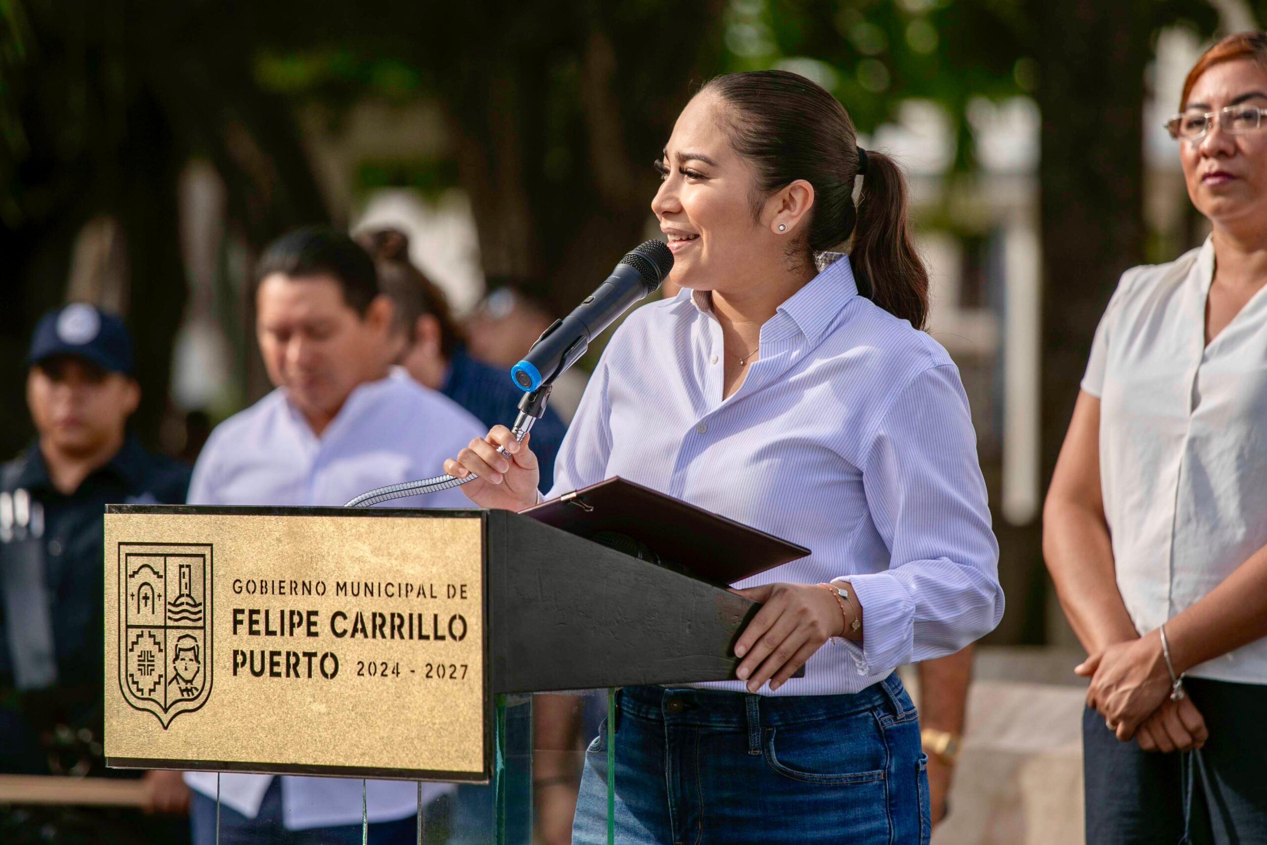 Niñez de Felipe Carrillo Puerto participa en “policía por un día”