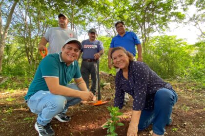 Antonio Ojeda activa tercera jornada de reforestación en Dziuché