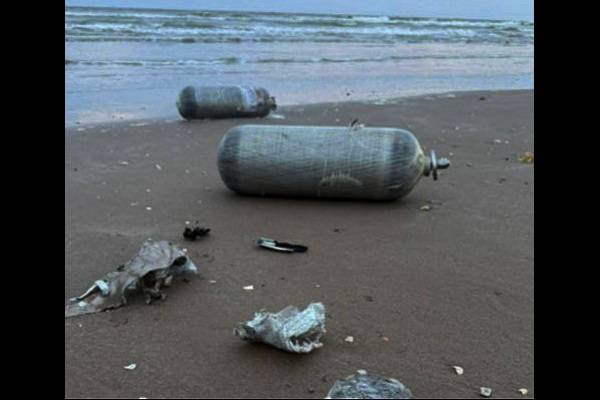 Desechos de cohete Starship caen en Playa Bagdad, Tamaulipas