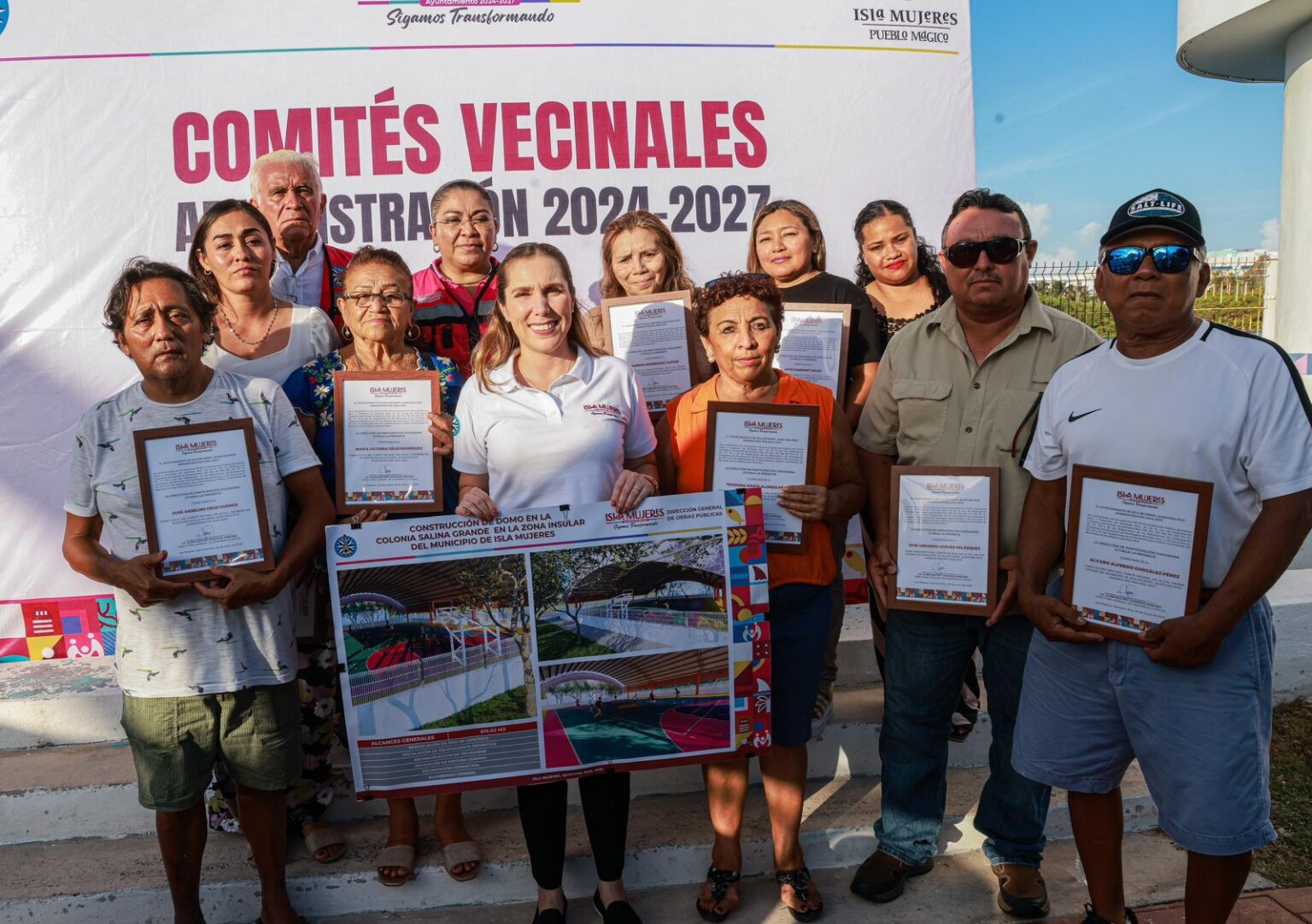 Gobierno Municipal instala Comités Vecinales en la colonia Salina Grande y La Caribeña en Isla Mujeres